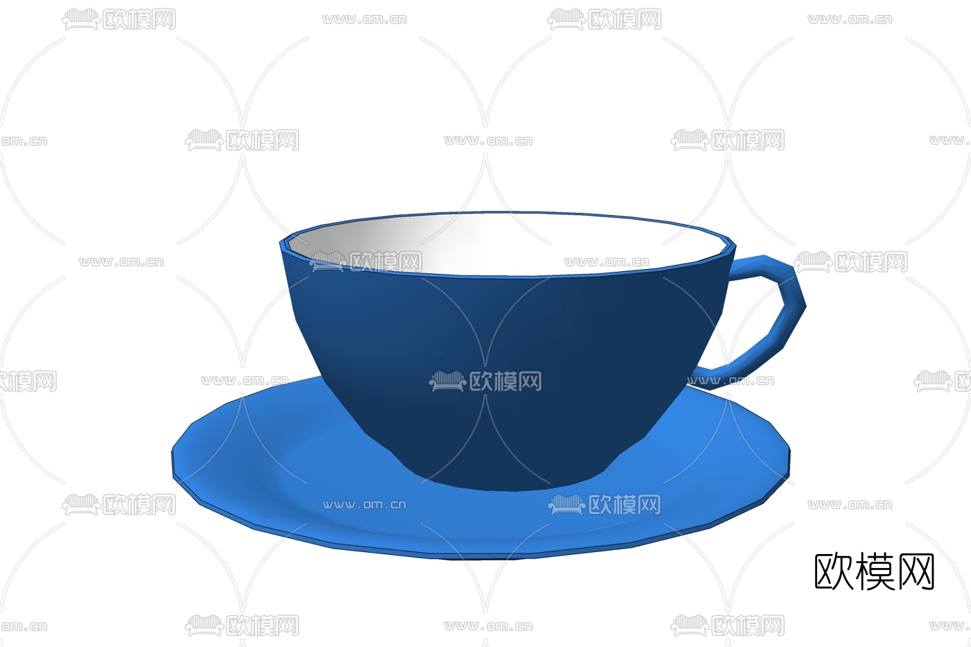 现代杯子免费su模型下载