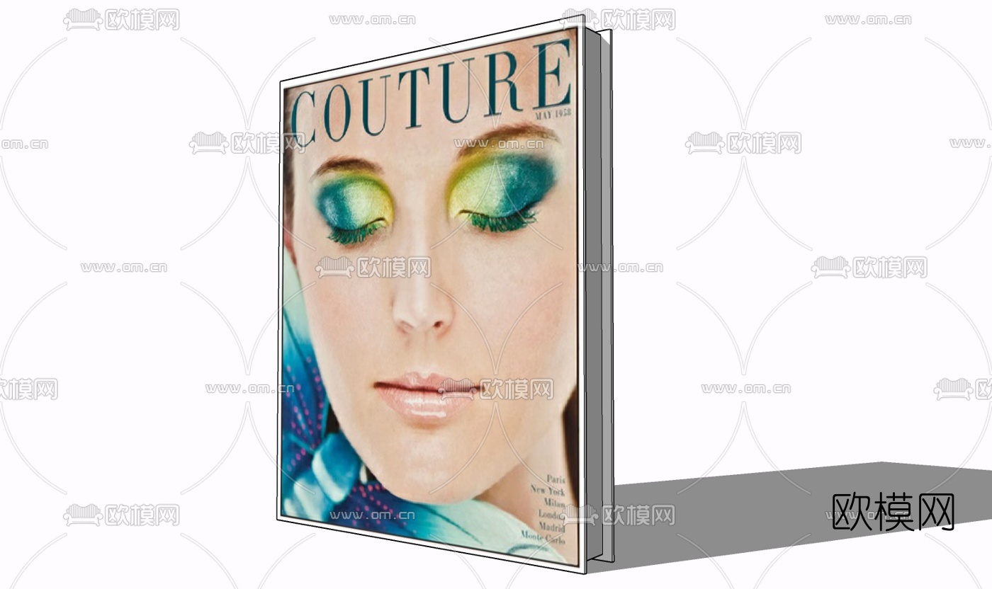 现代书籍免费su模型下载