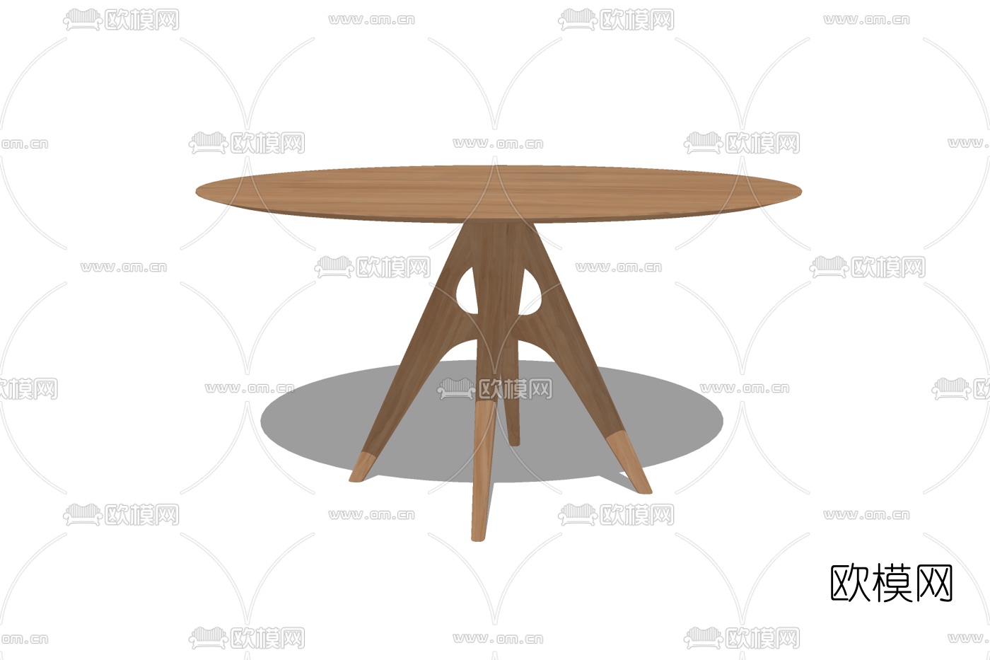 北欧餐桌us模型下载