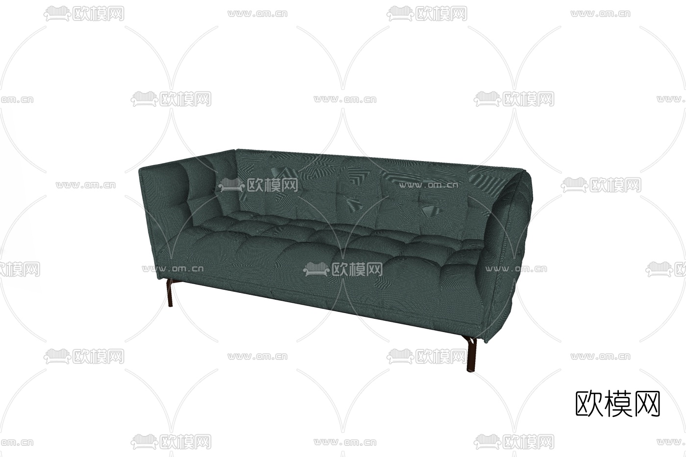 现代双人沙发免费su模型下载