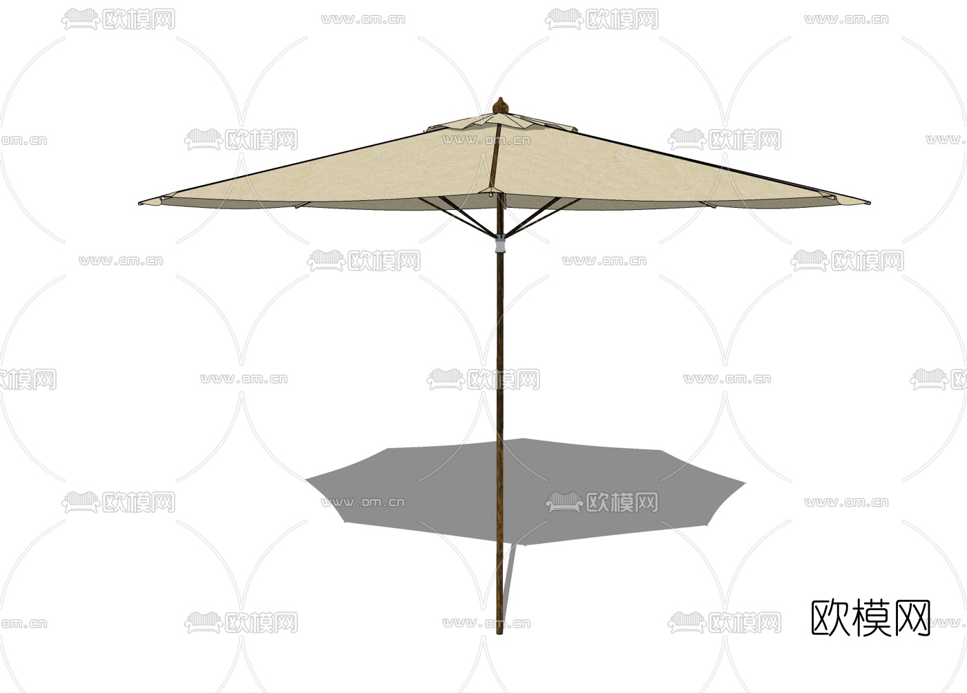 现代雨棚免费su模型下载