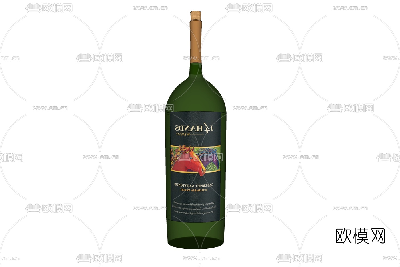 现代红酒酒水免费su模型下载