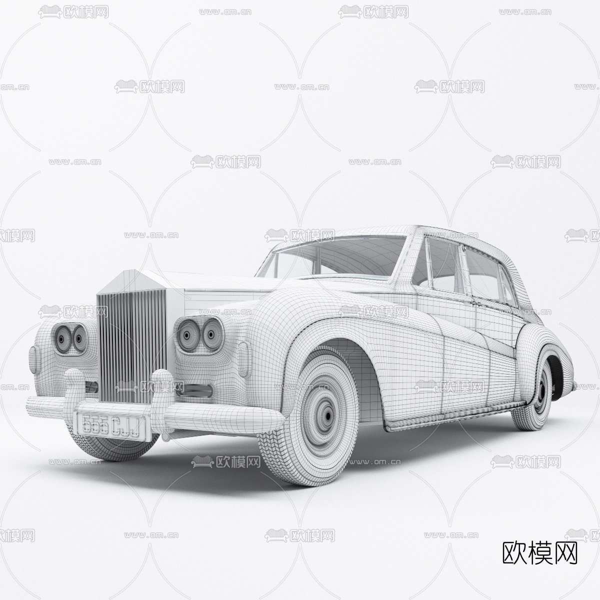 欧式复古老爷车3d模型