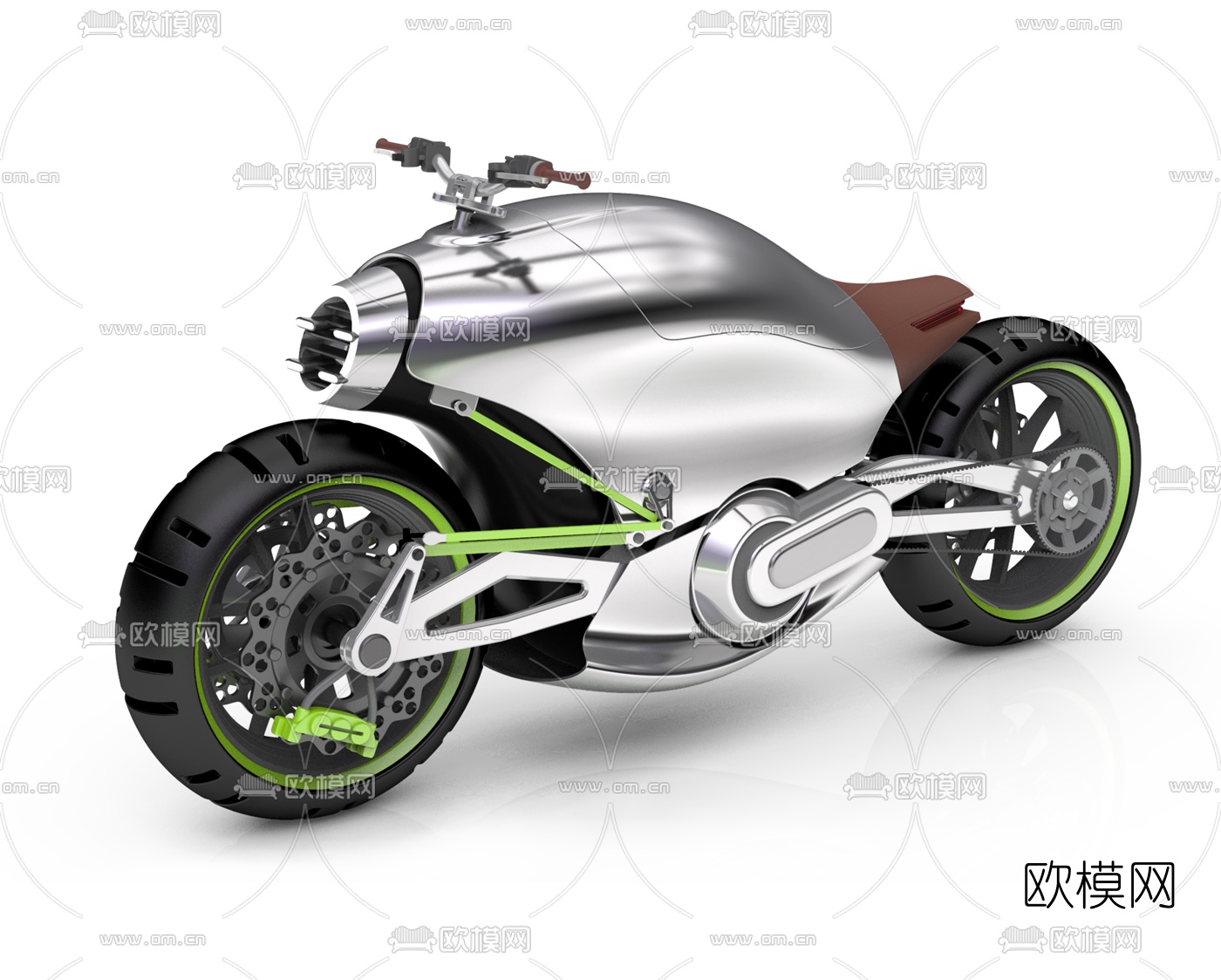 现代摩托车3d模型