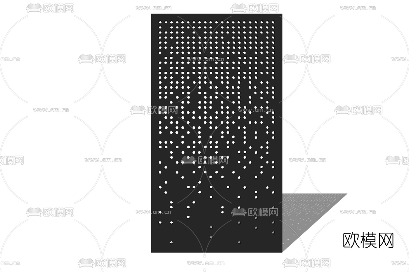 现代屏风免费su模型下载