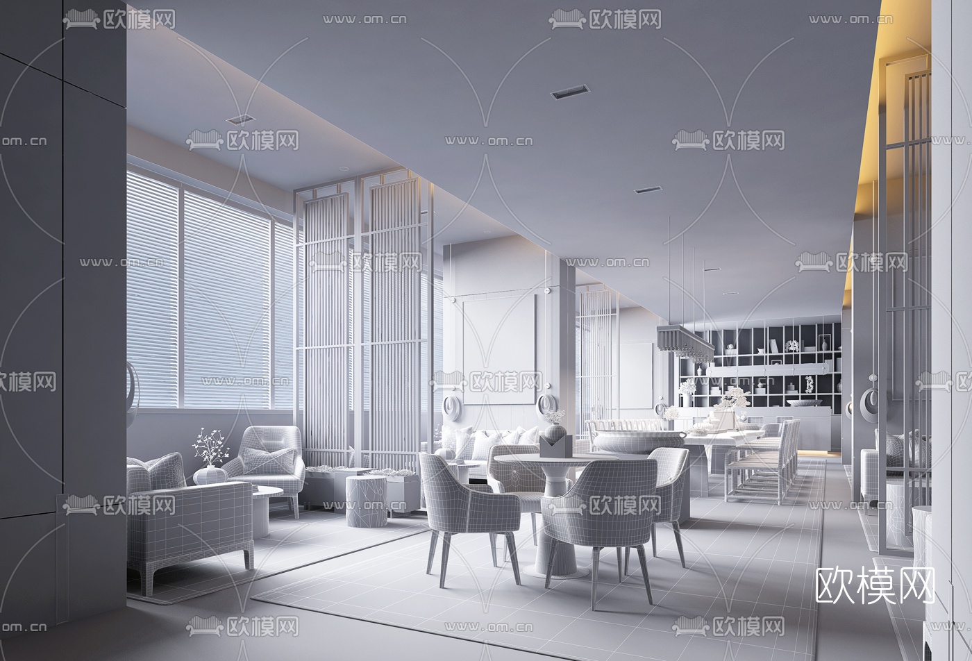 矩阵纵横设计 世茂平湖璀璨天悦示范区3D模型
