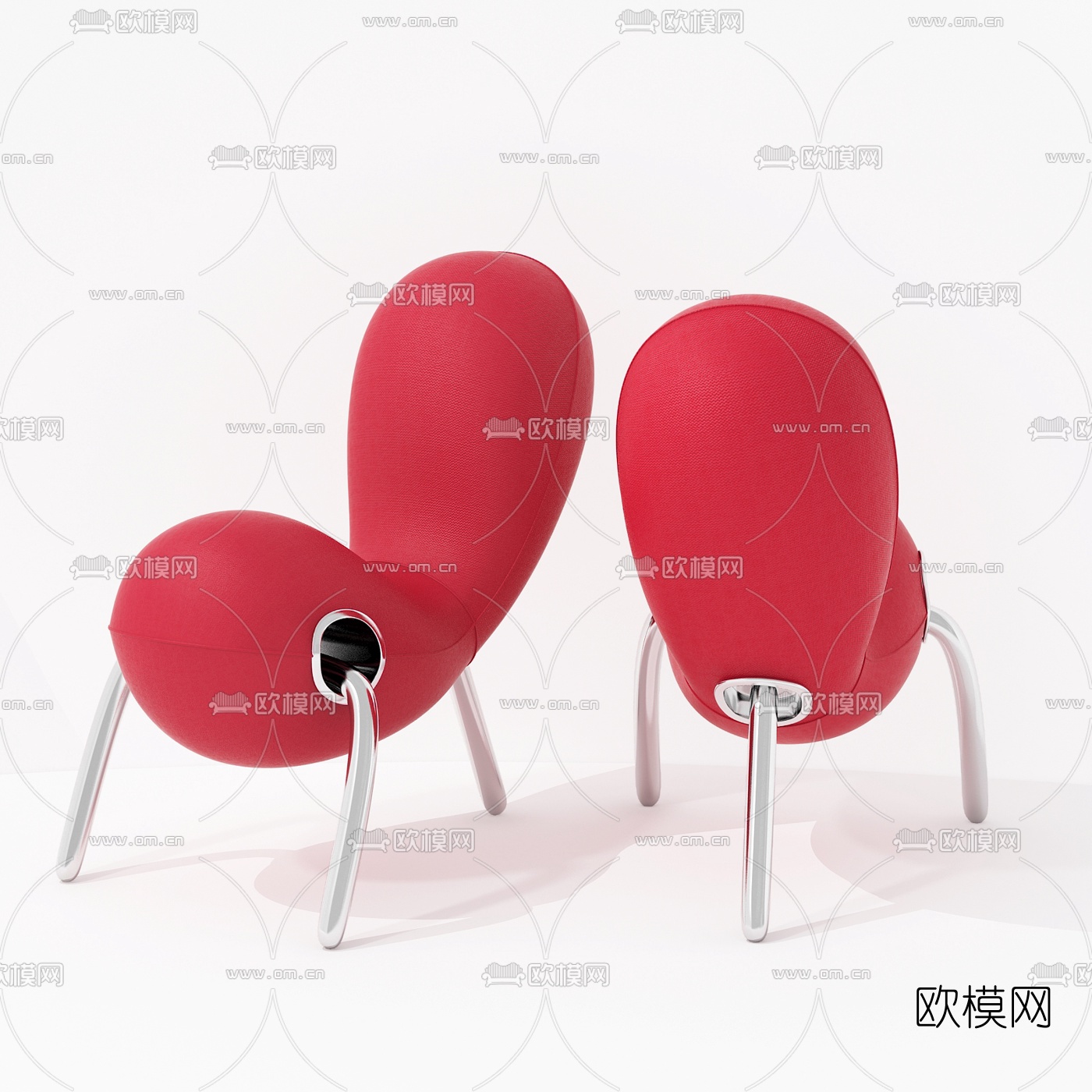 现代异形蚂蚁椅3d模型下载