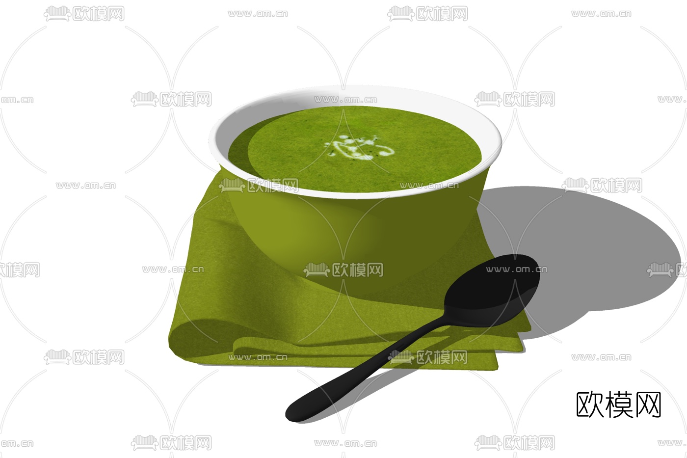 现代咖啡免费su模型下载