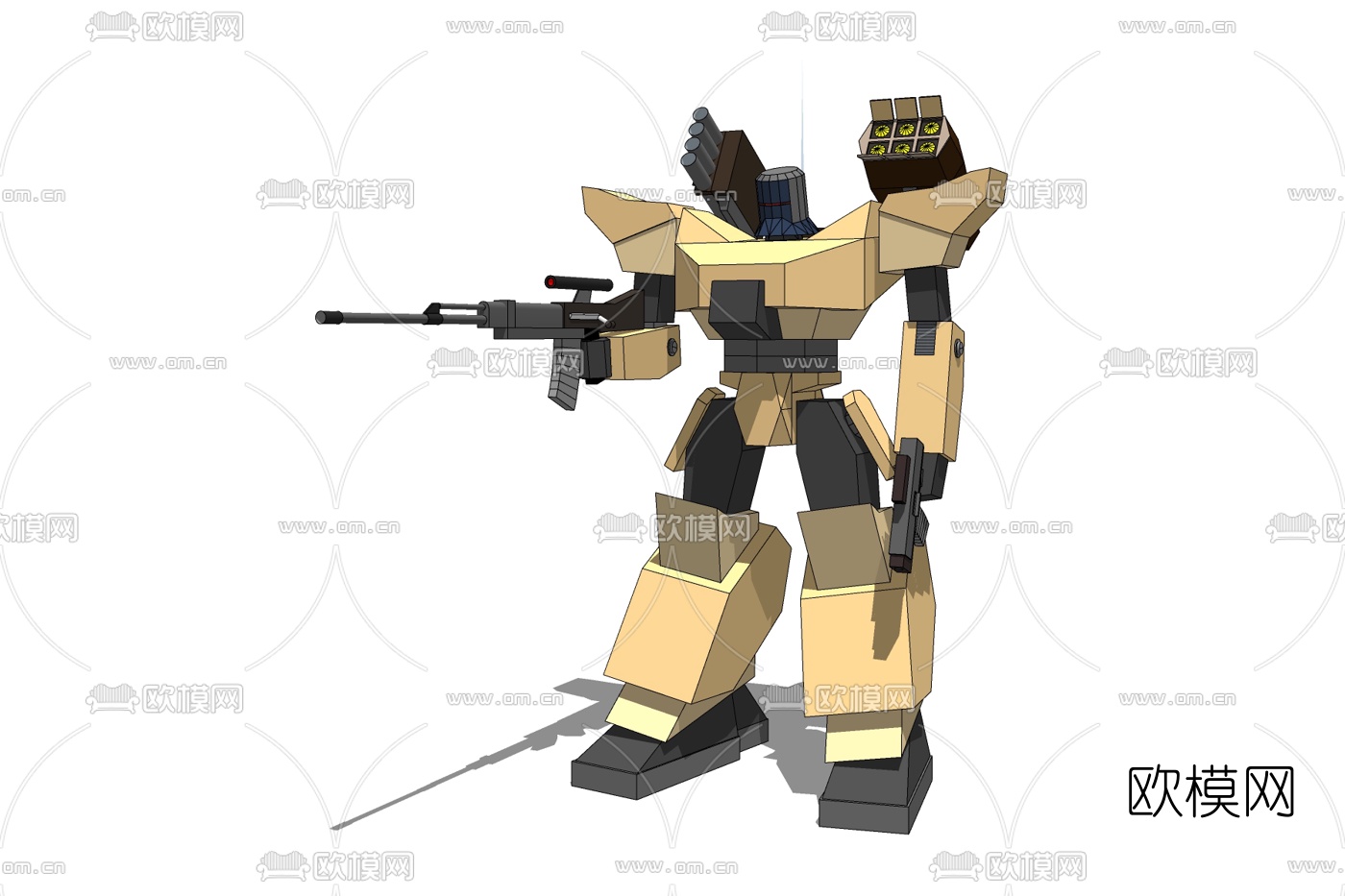 后现代机械兵器免费su模型下载