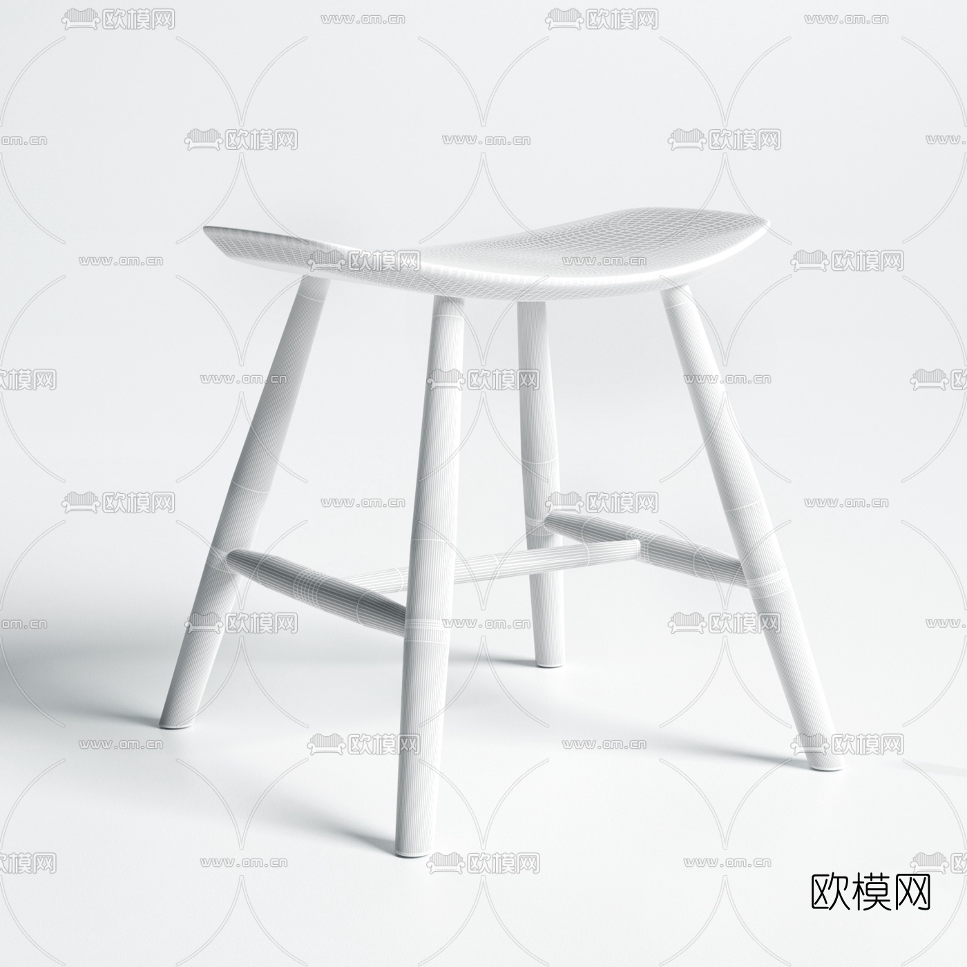 现代简约凳子3d模型
