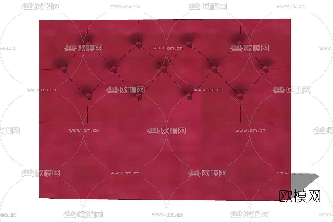 现代布艺软包免费su模型