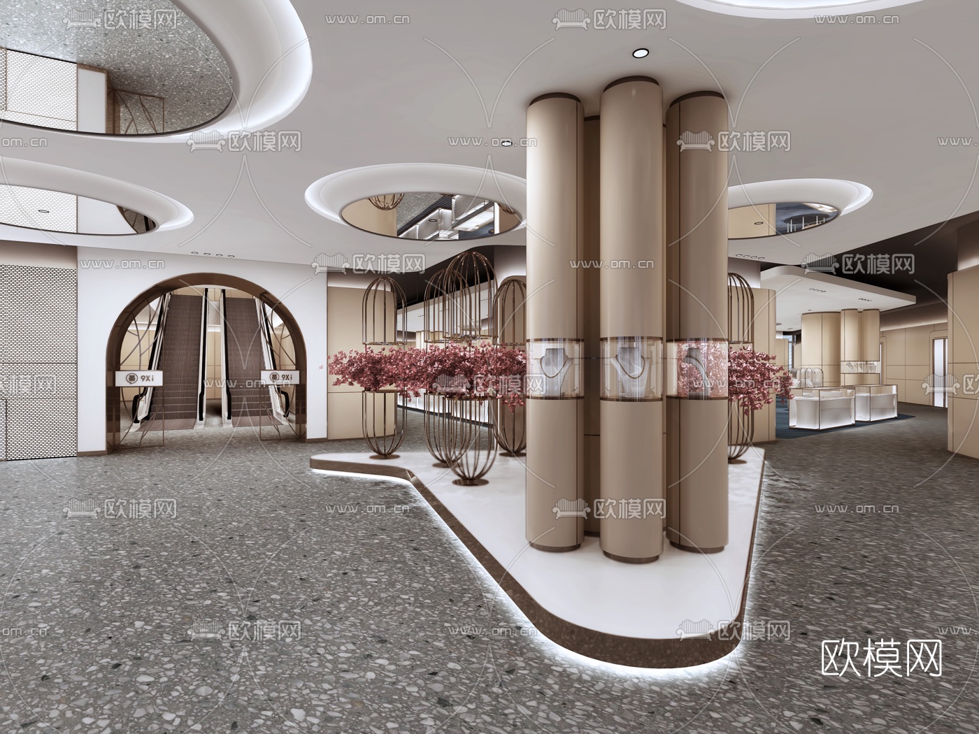 现代珠宝专卖店3d模型