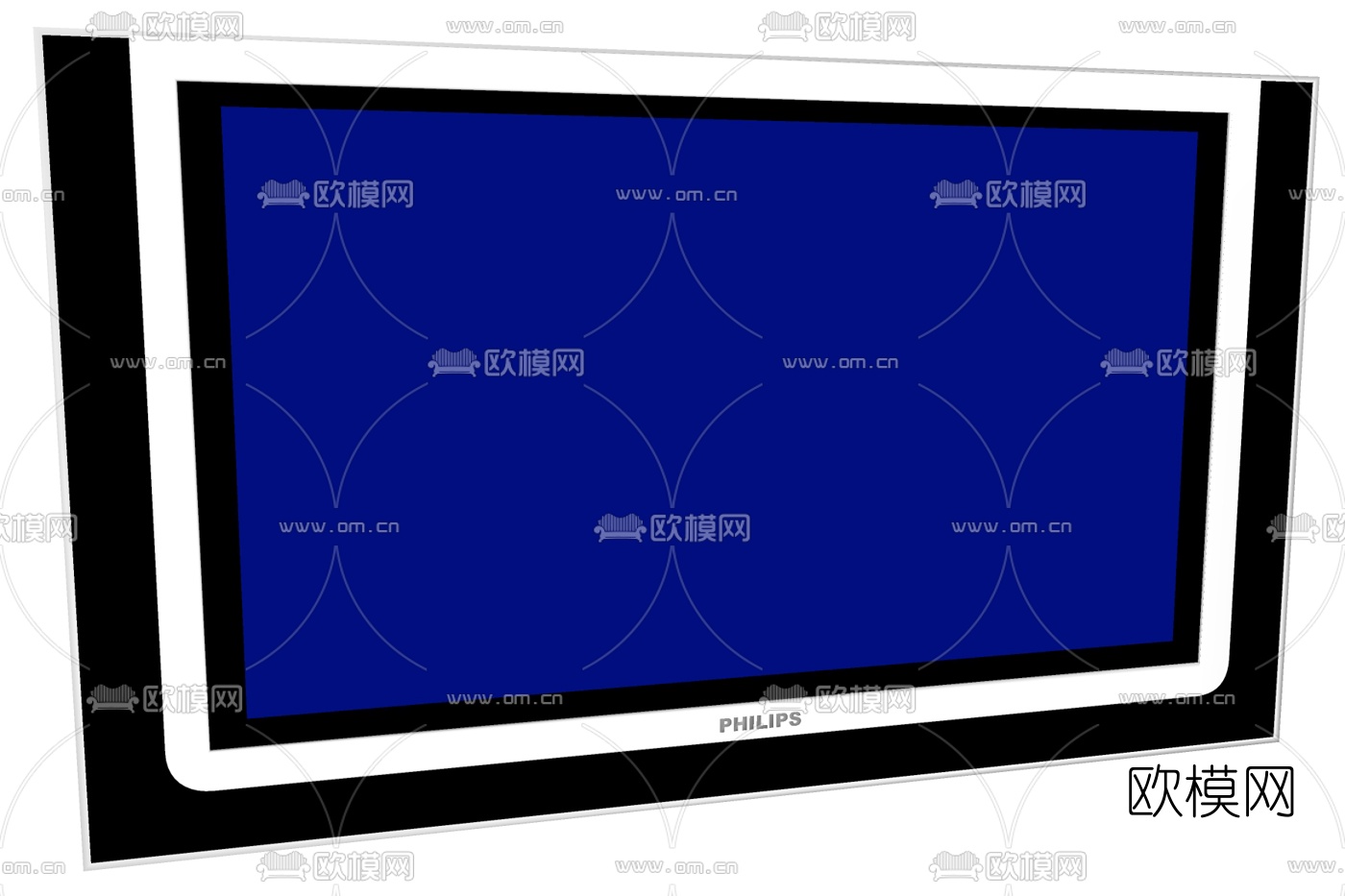 现代电视机免费su模型下载