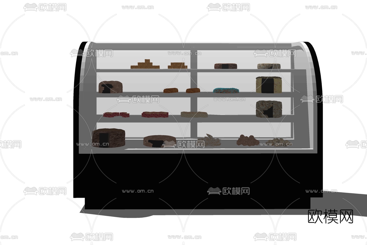 现代冰柜免费su模型下载
