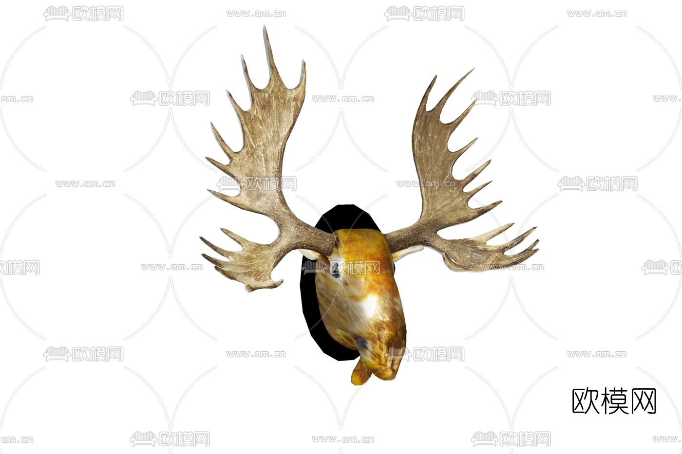 北欧麋鹿挂件免费su模型下载