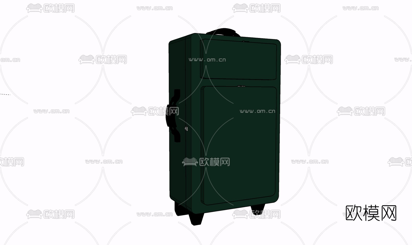 现代行李箱免费su模型下载