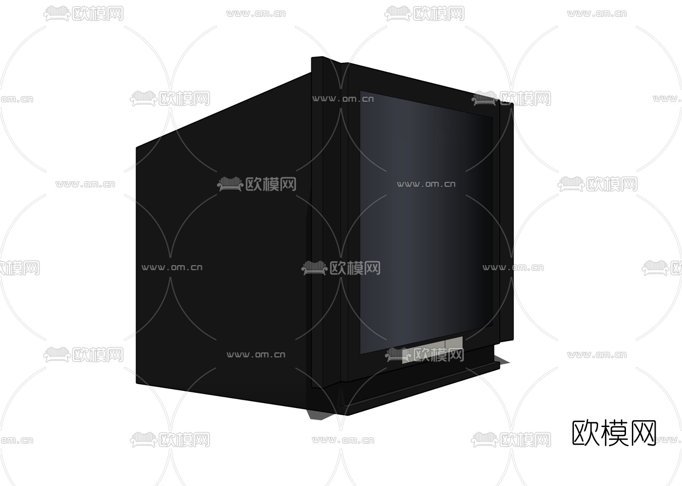 现代电视机免费su模型下载
