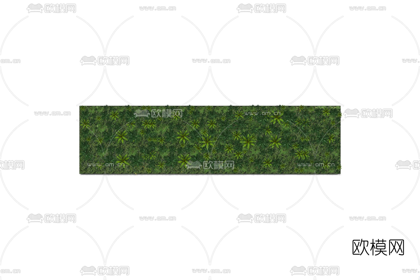 现代植物墙免费su模型下载