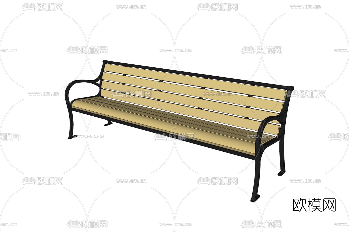 现代户外沙发su模型下载