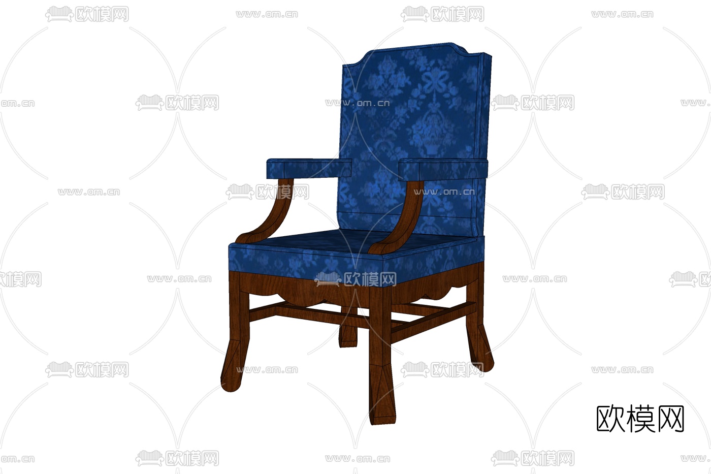 美式休闲沙发免费su模型下载