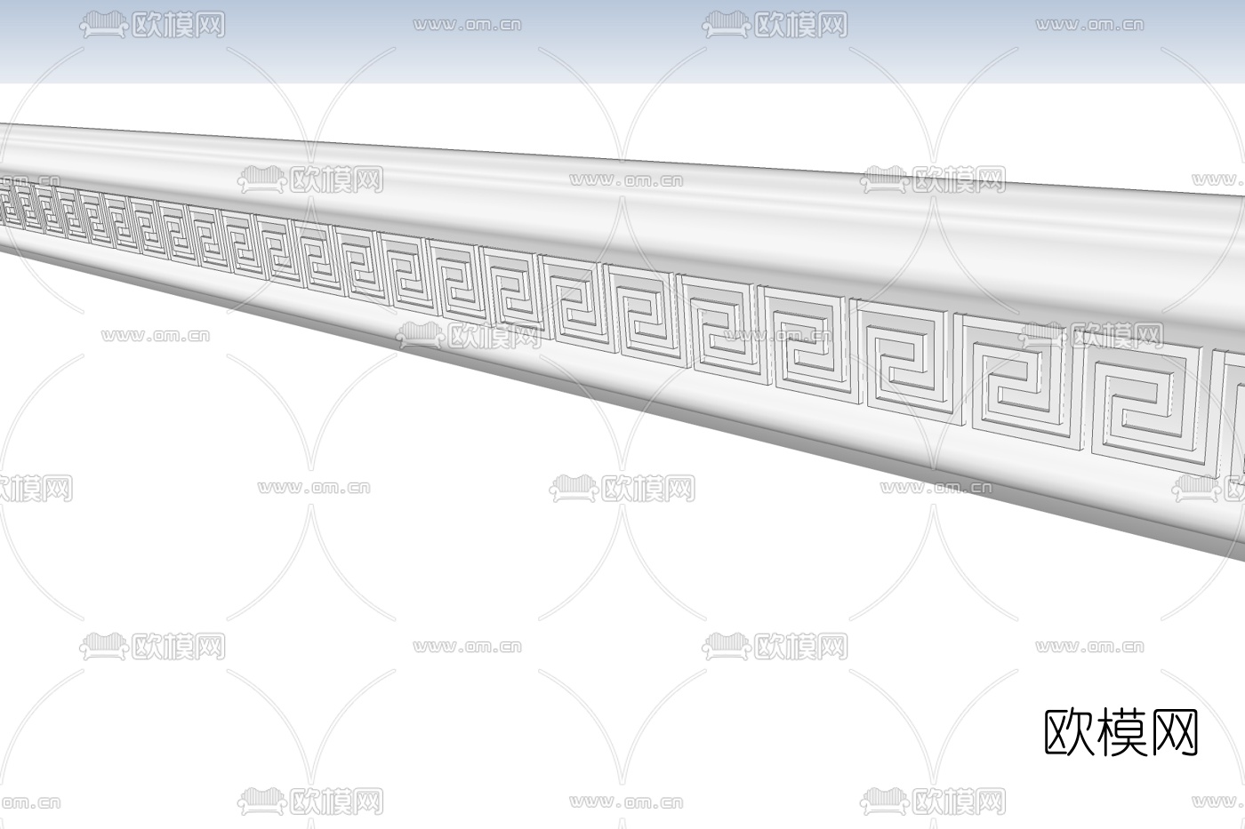 现代石膏线条免费su模型下载