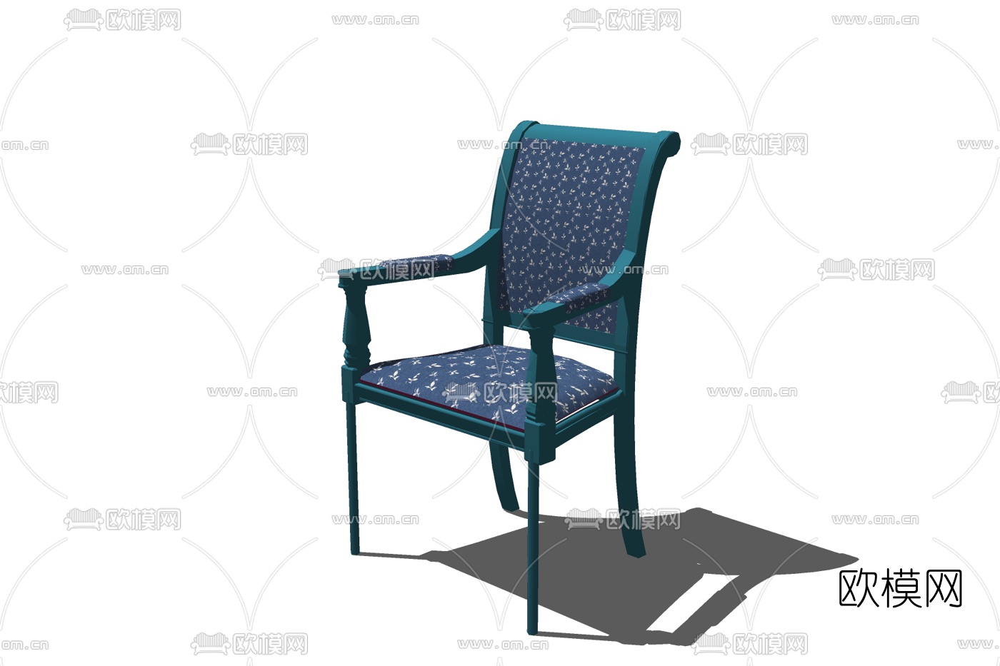 简欧休闲椅免费su模型下载