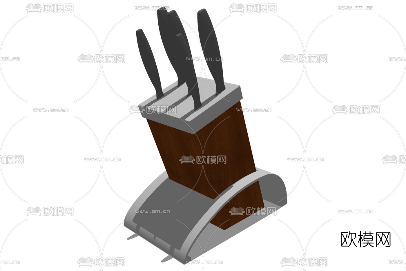 现代厨房用品免费su模型下载