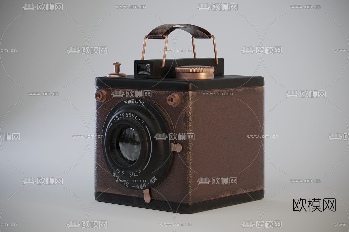 美式复古照相机免费3d模型