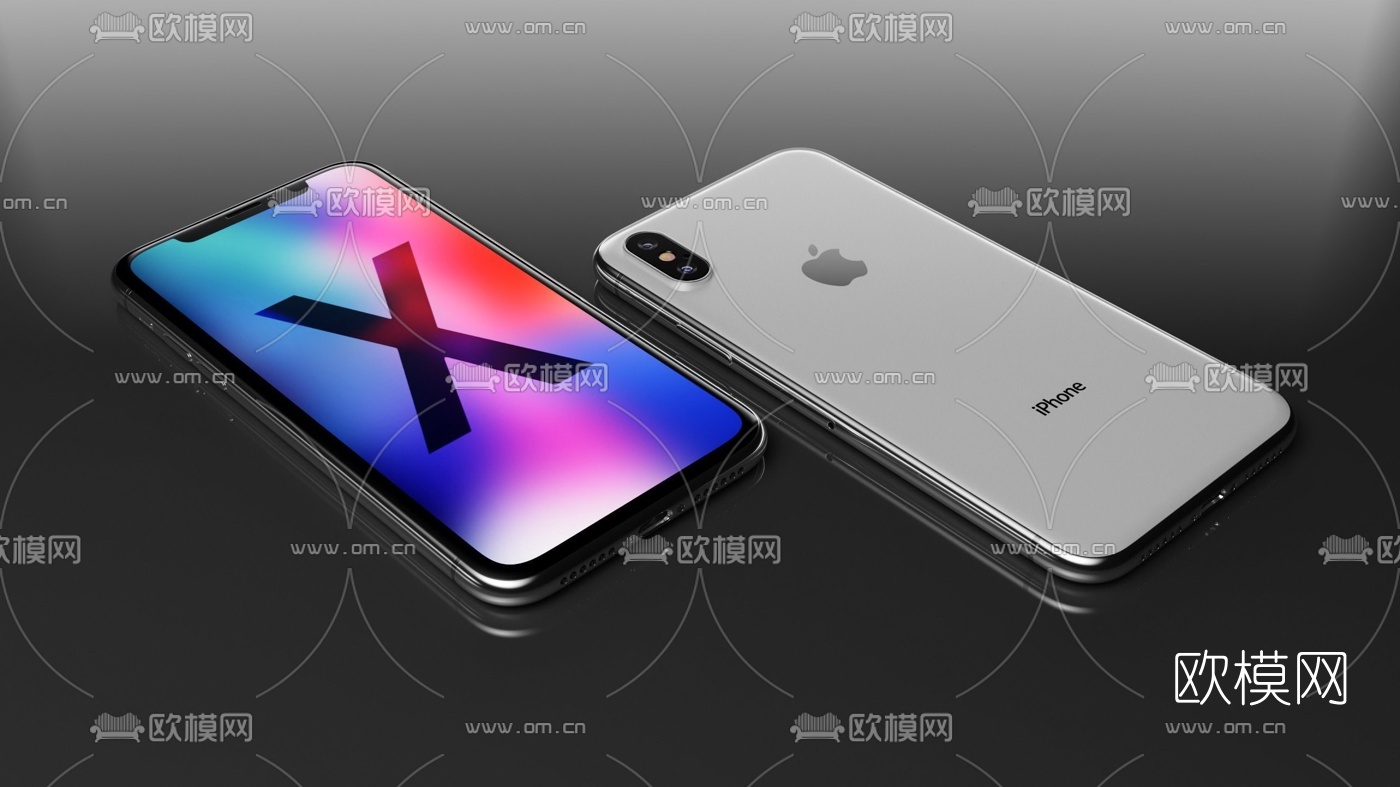 现代苹果手机3d模型