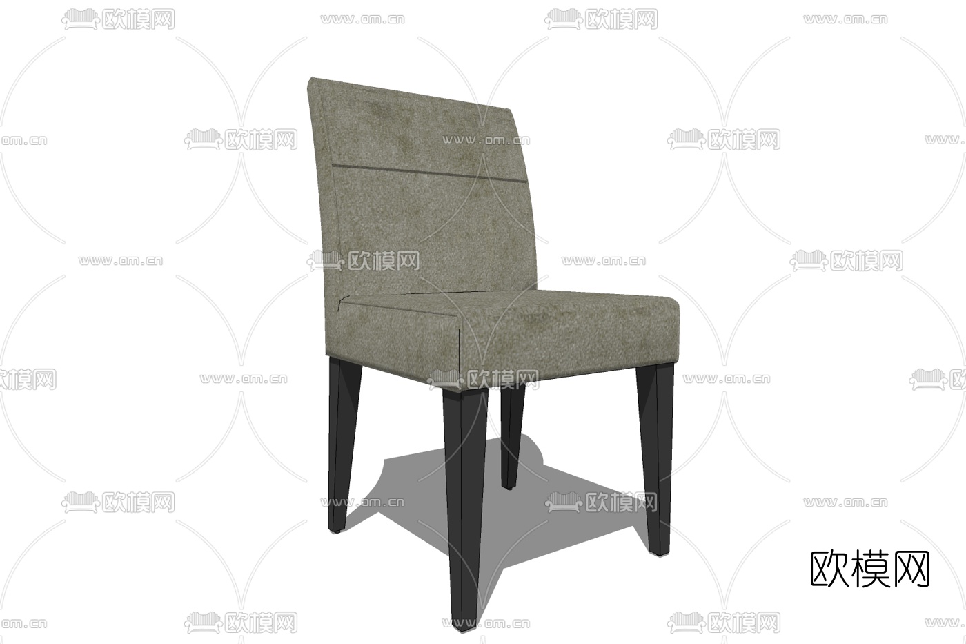 现代布艺单椅免费su模型下载