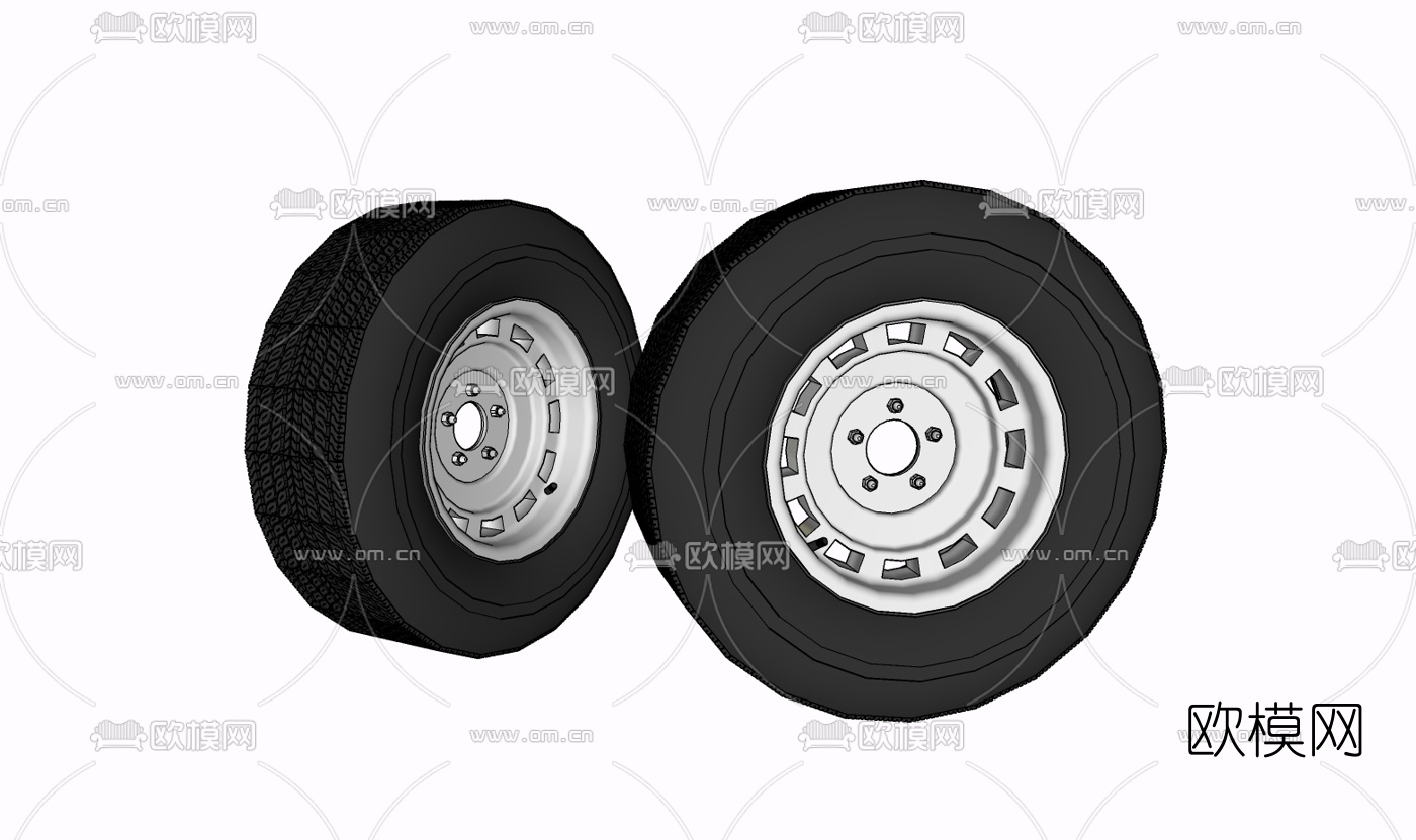 现代轮胎免费su模型下载