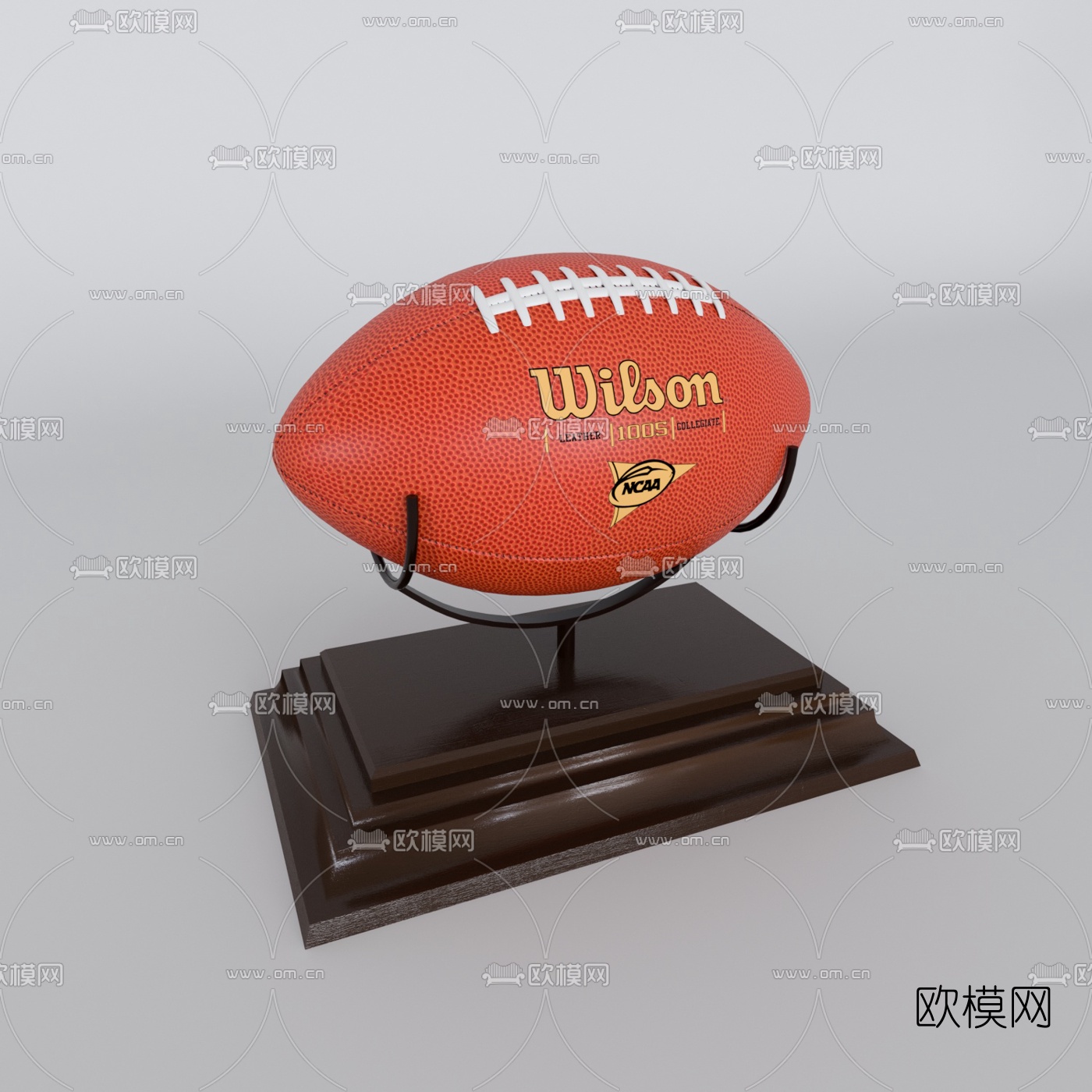现代橄榄球摆件免费3d模型下载（渲染图2）