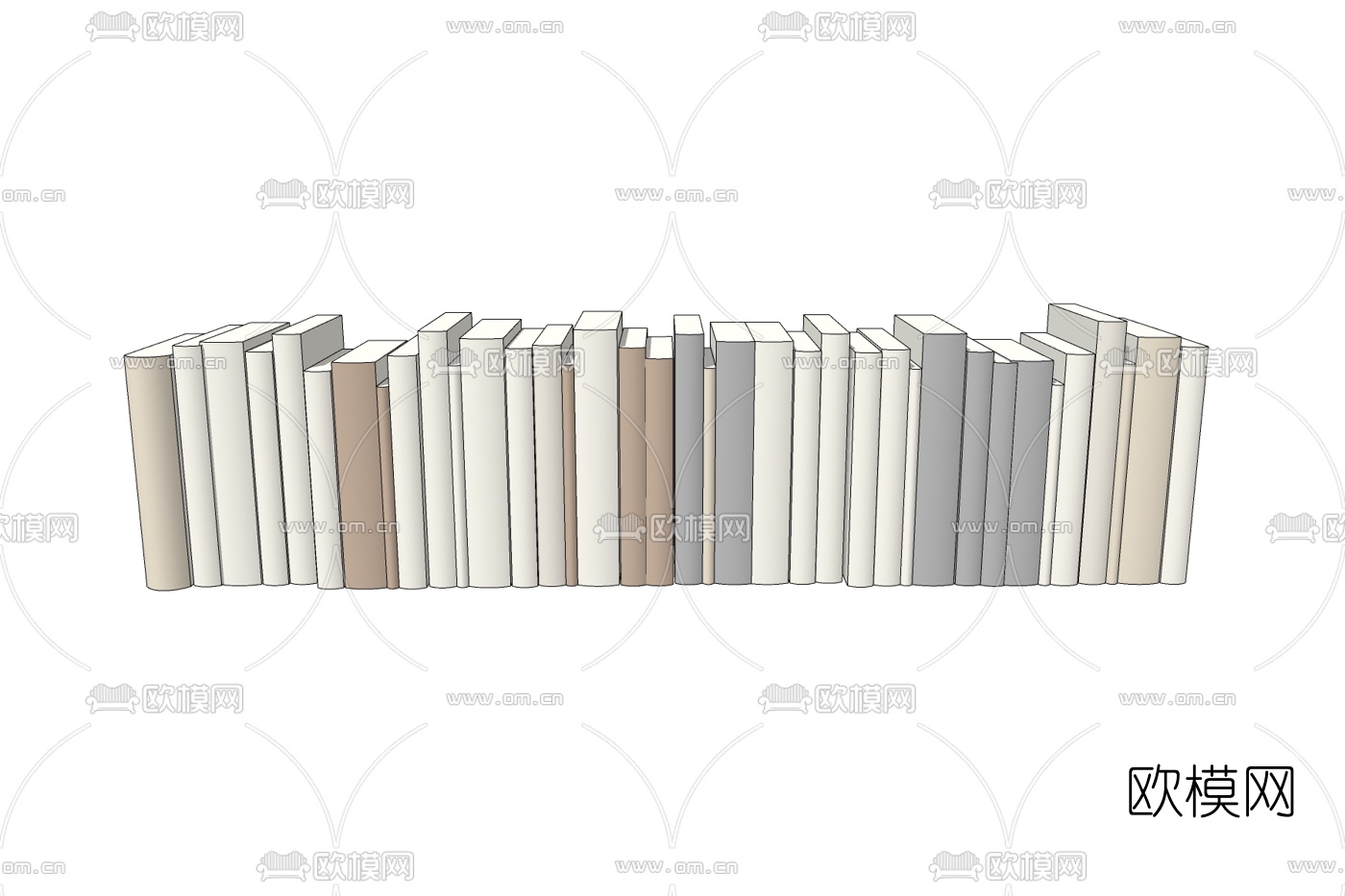现代书籍免费su模型下载