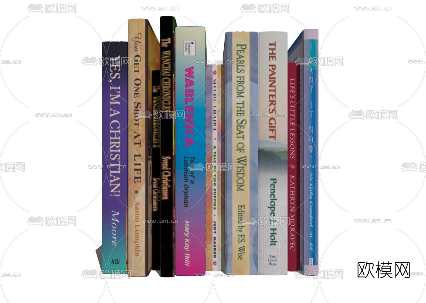欧式英文书籍免费su模型下载