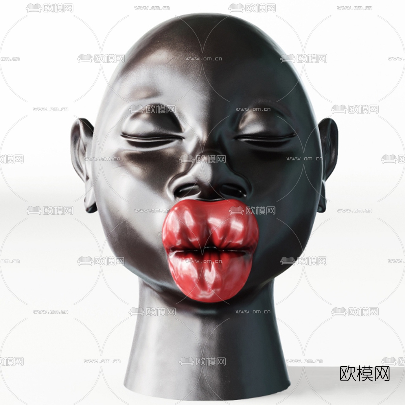 现代艺术人物雕塑3d模型