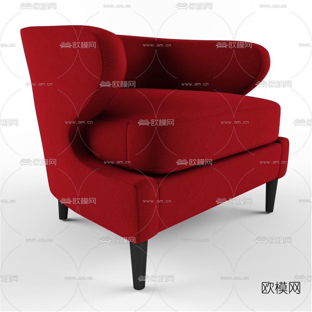 现代简约休闲沙发椅免费3d模型