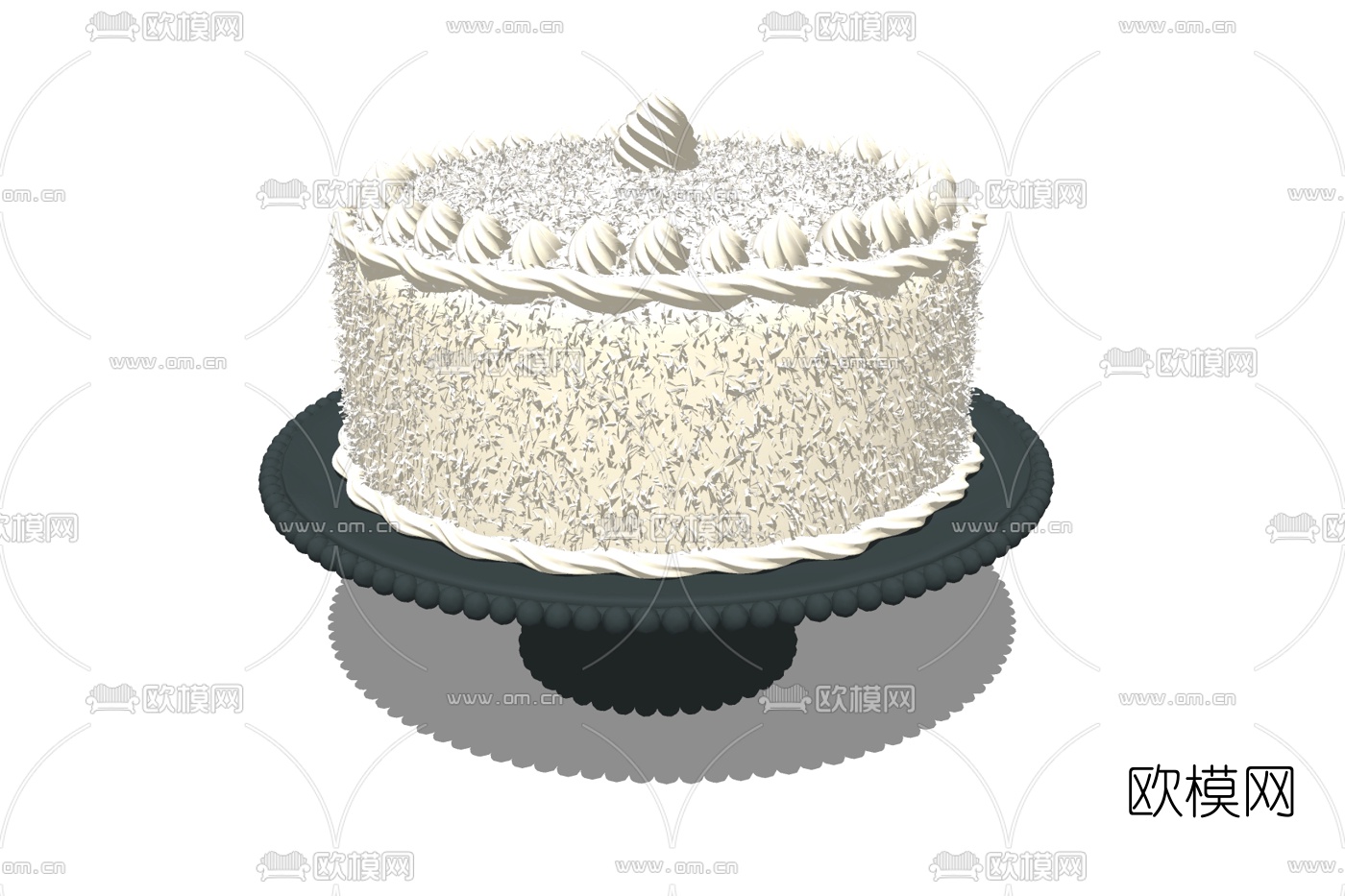现代蛋糕免费su模型下载