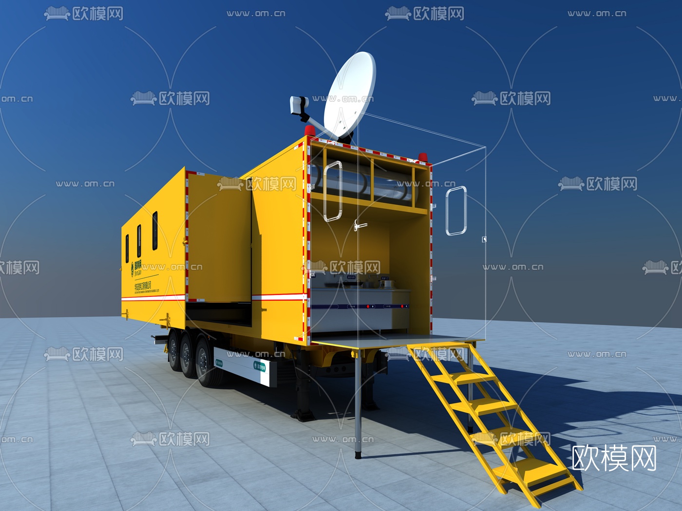 工业风宿营车3d模型