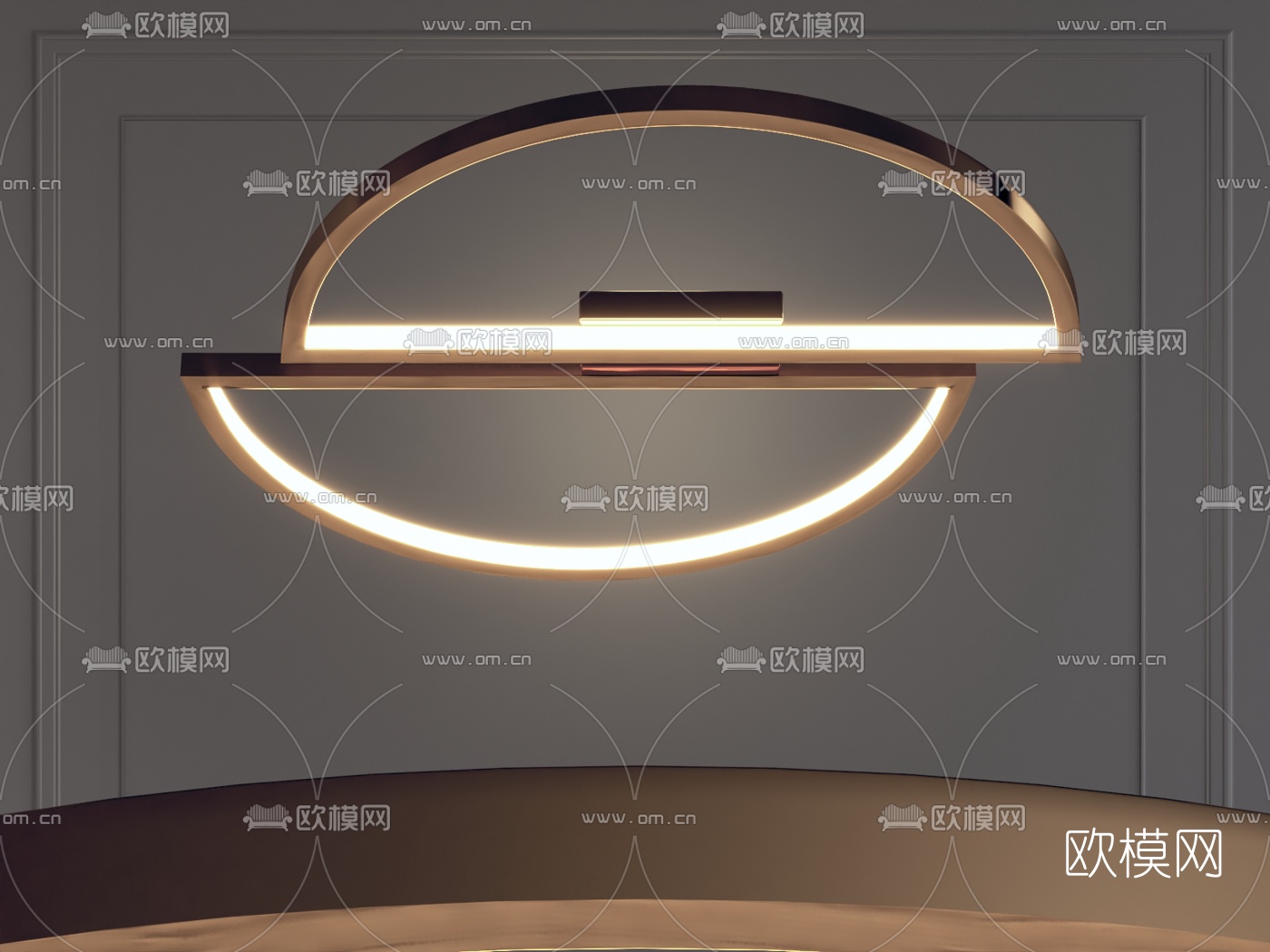 现代简约吸顶灯3d模型