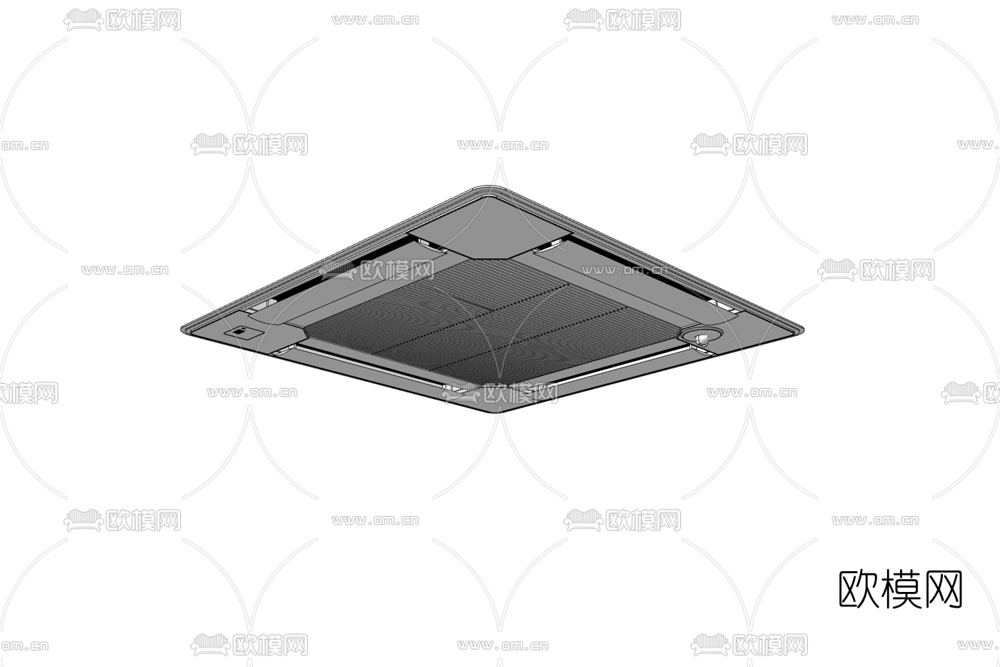 现代中央空调免费su模型下载