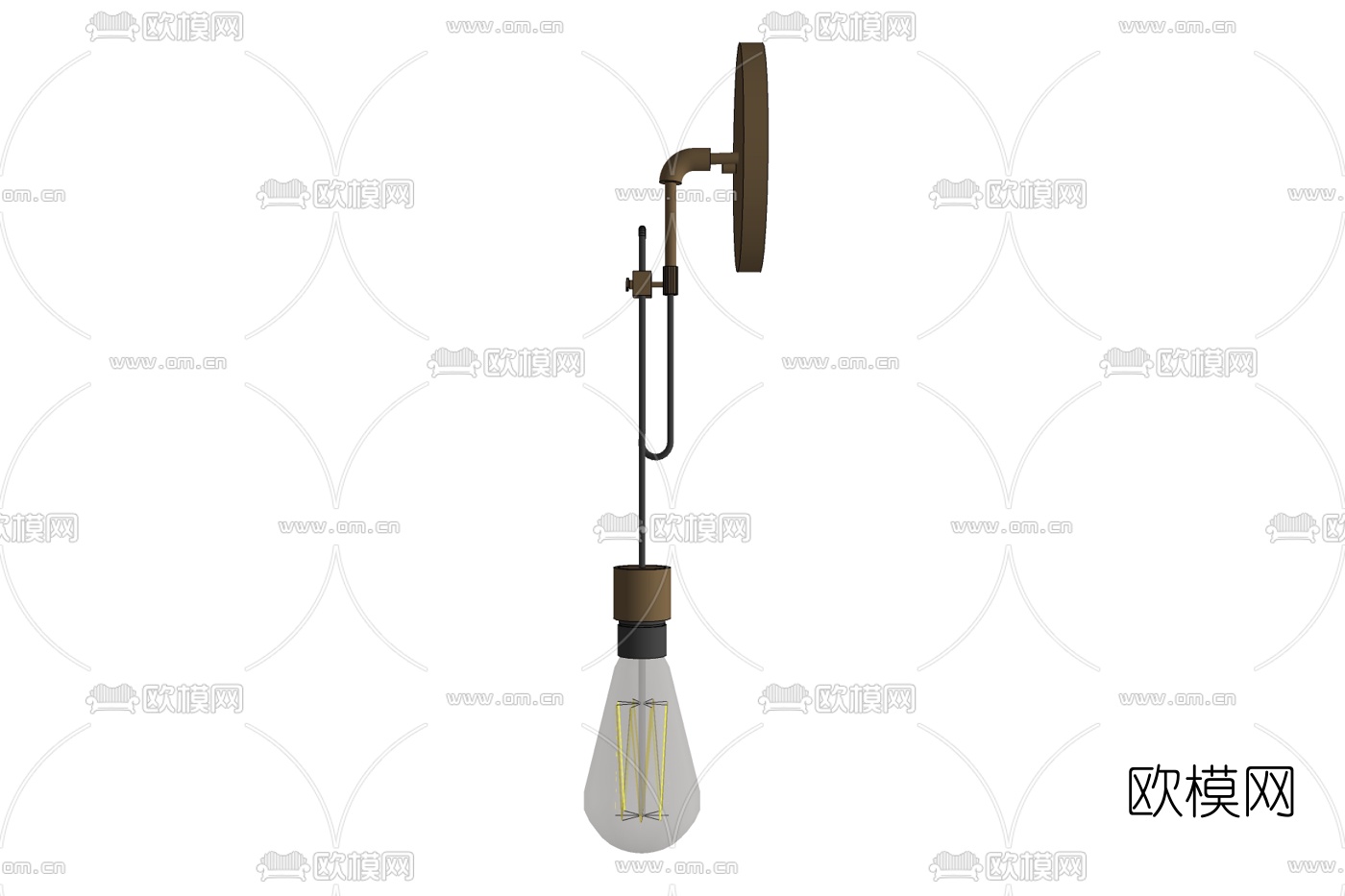 现代壁灯免费su模型下载
