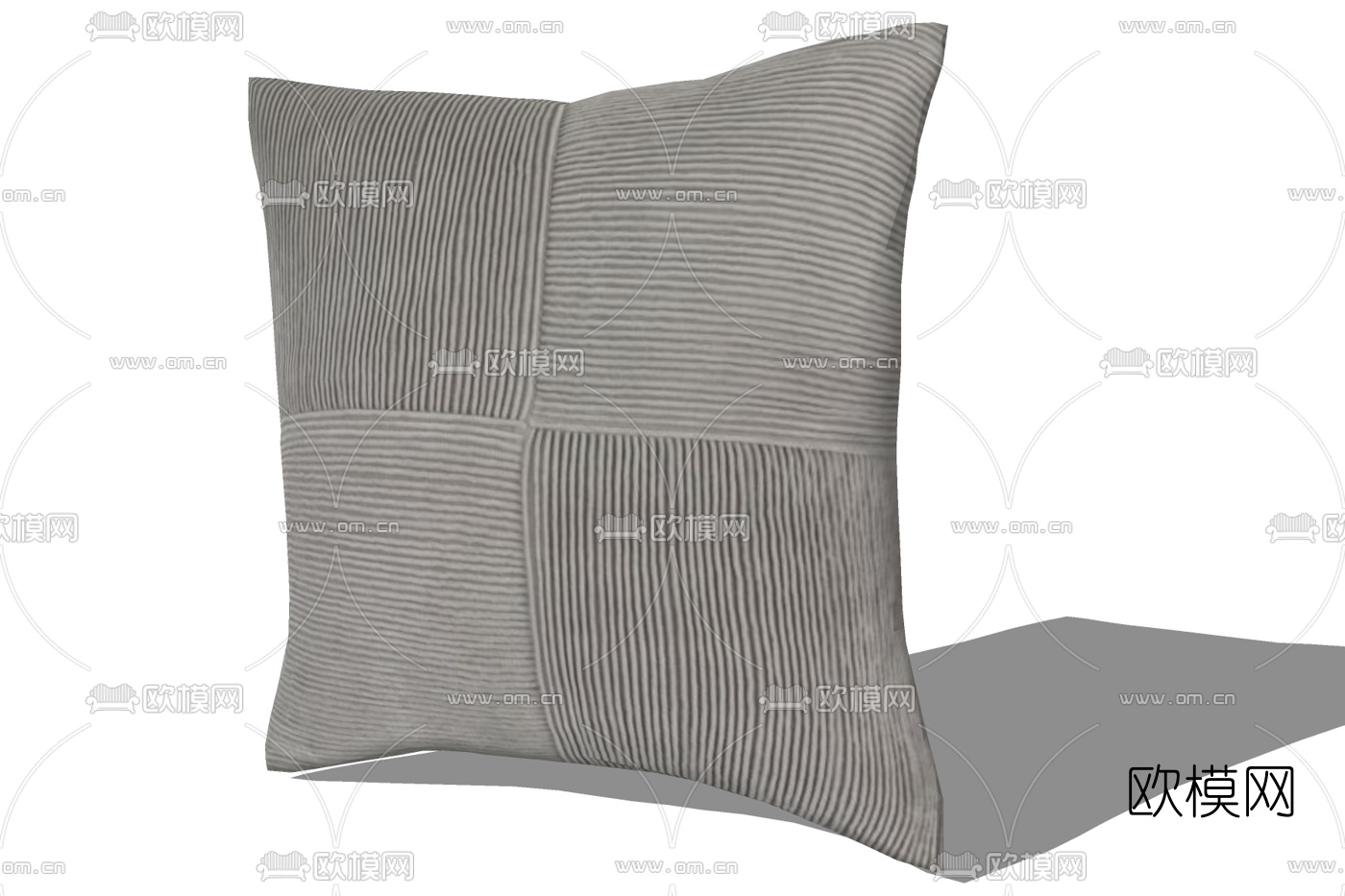 现代布艺抱枕免费su模型下载
