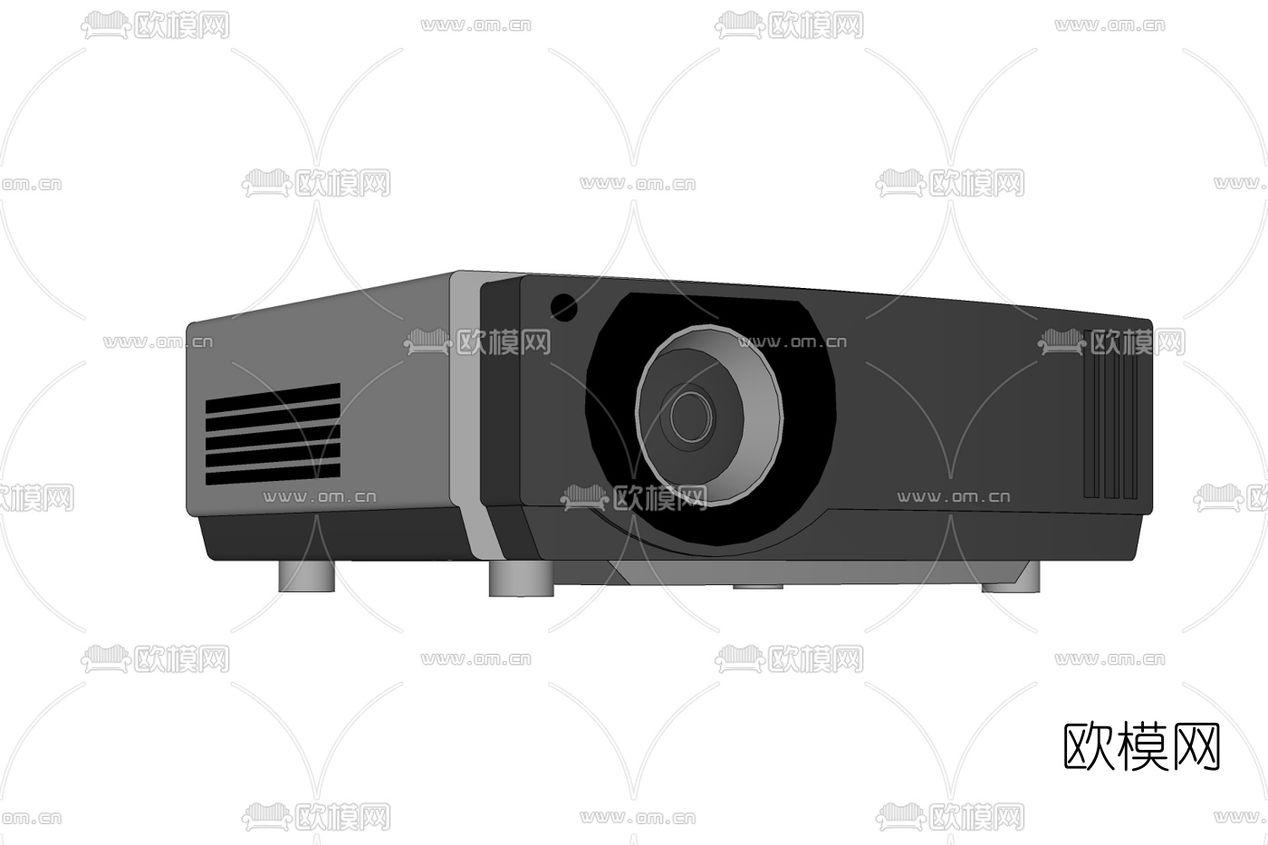 现代投影仪免费su模型下载