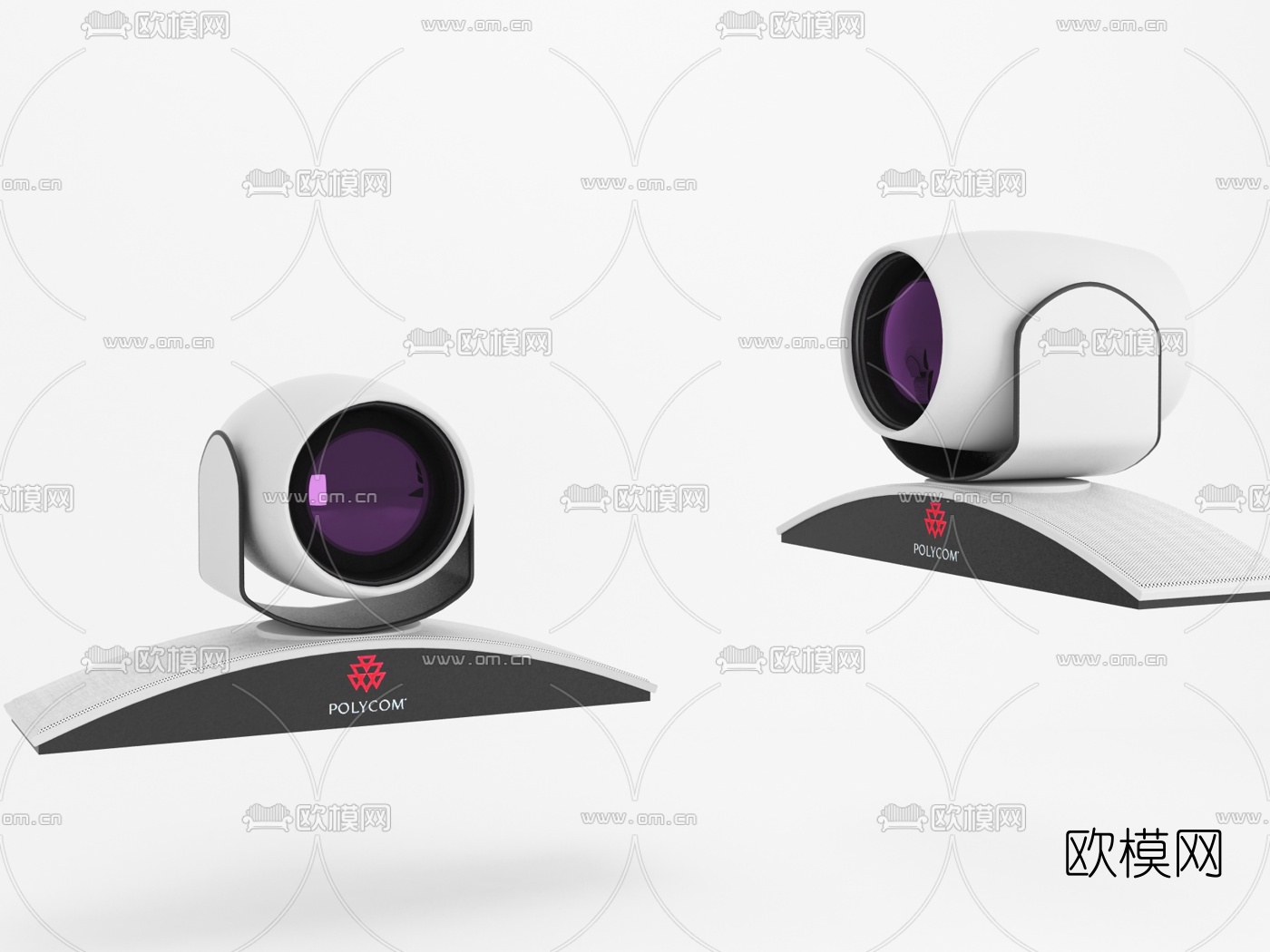 现代视频通话投影机3d模型下载