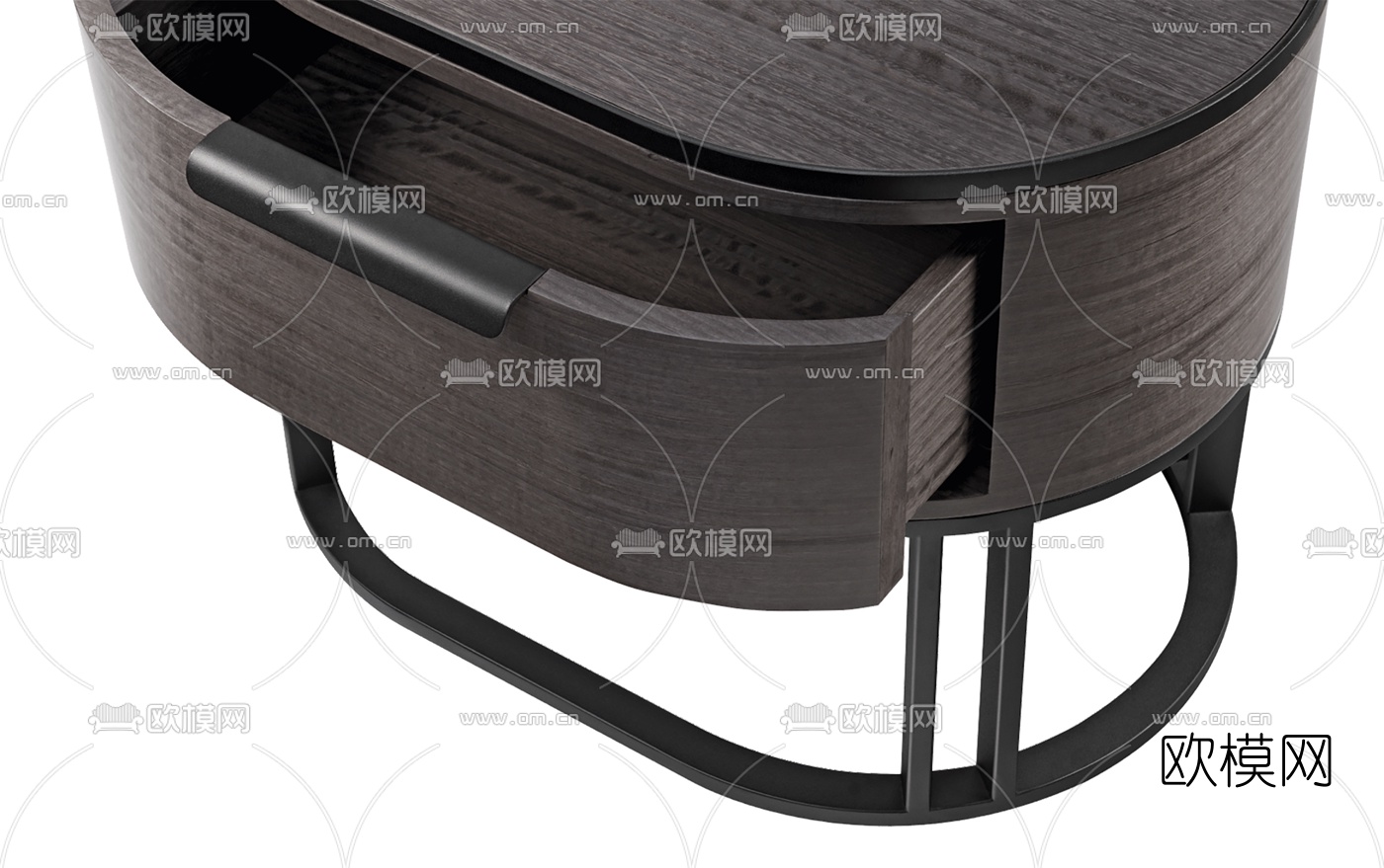 现代意式床头柜3d模型下载（渲染图4）