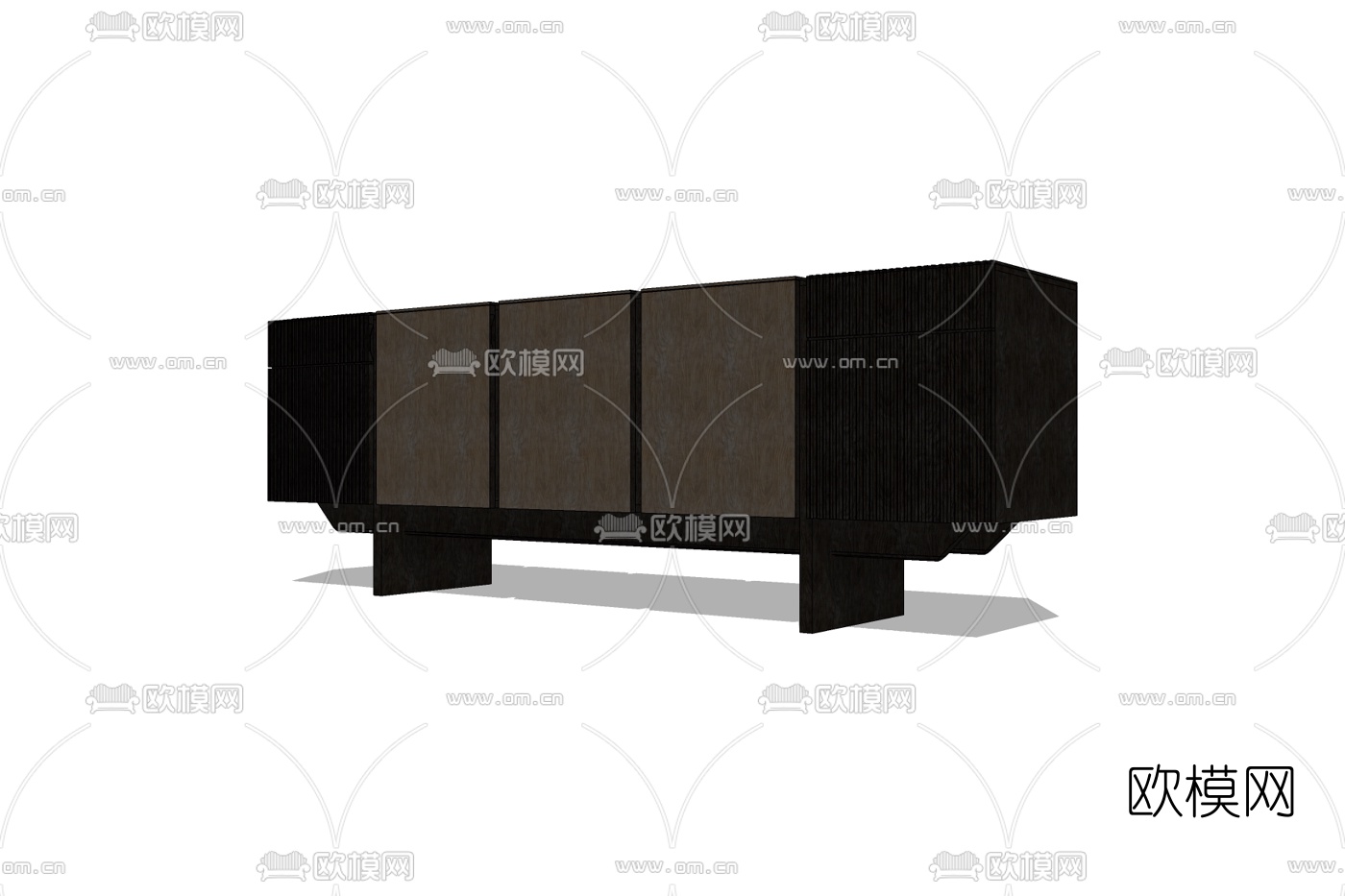 新中式斗柜免费su模型下载