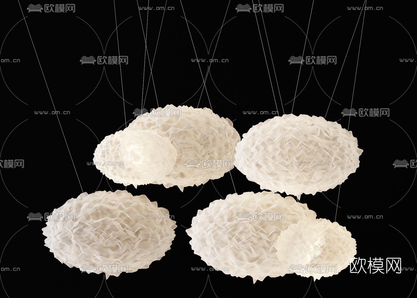 现代艺术装饰灯3d模型下载