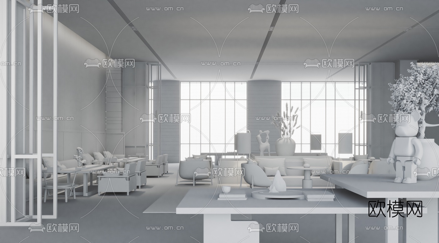 矩阵纵横设计 彭州理想之城销售中心3d模型