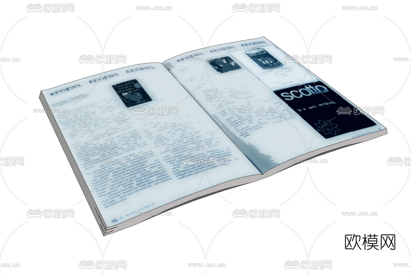 现代书籍免费su模型下载