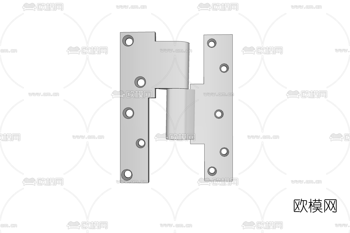 现代金属铰链免费su模型下载